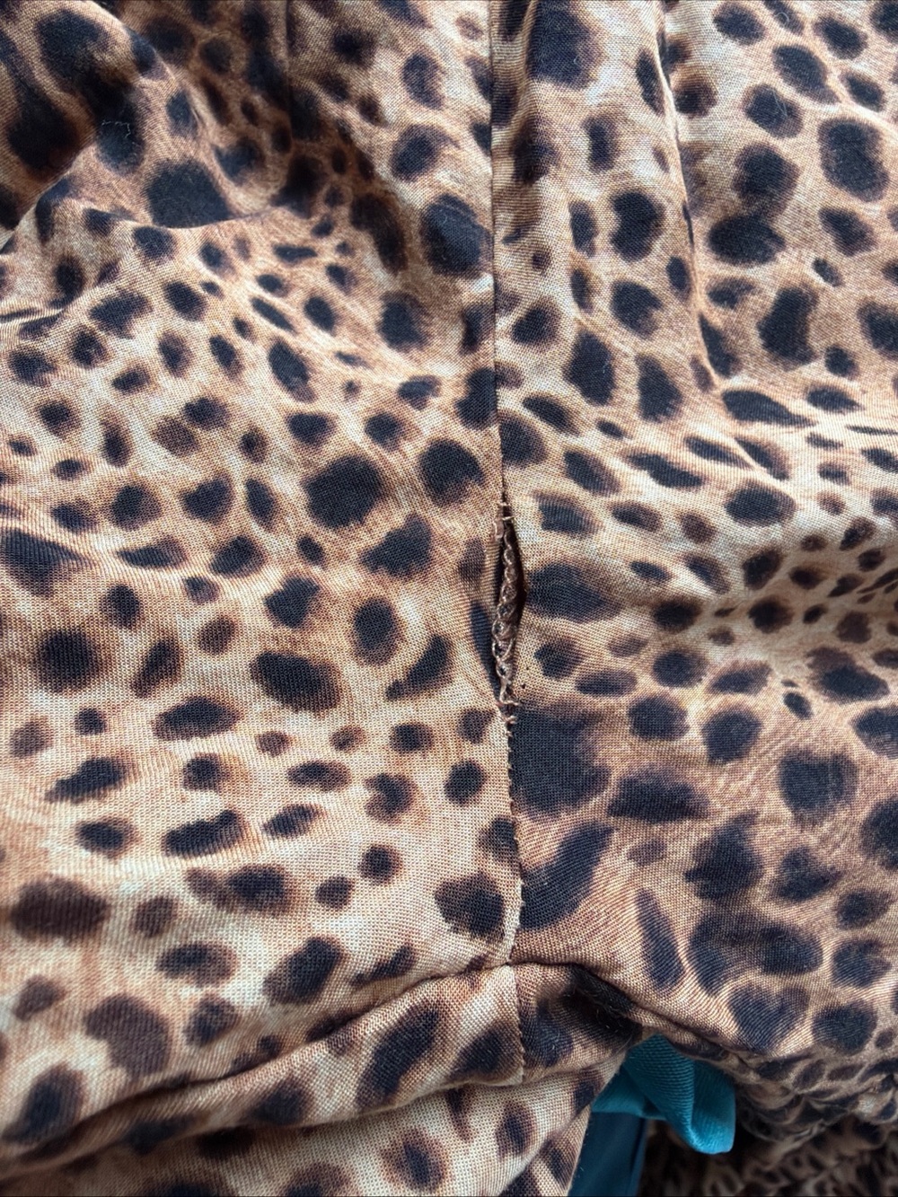 Aerie Party Pants Women Large Palazzo Leopard Print Super Wide Leg New with FLAW - Picture 15 of 16